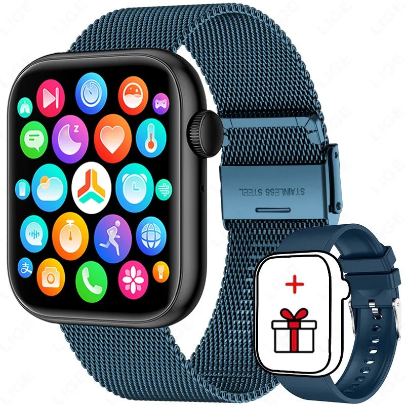 New Smart Watch For Men Full Touch Screen Bluetooth Call Waterproof Watches Sport Fitness Tracker Smartwatches Lady Reloj Mujer