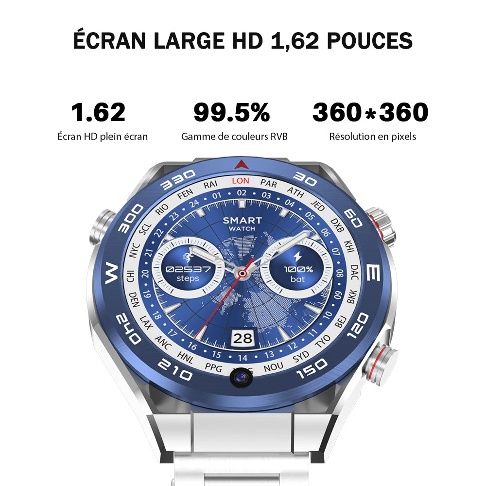 SERVO KOM12 Android OS Watch Smartphone 4G SIM Standby 1.62" Screen 2GB+32GB GPS Play Store WiFi Waterproof Smart Watch Phones