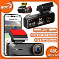 QOZ Dash Cam 4K Mini Car Dvr 2.5K Rear View Camera Support Dual Lens Built-in WIFI APP Control 24H Parking WDR Night Vision GPS