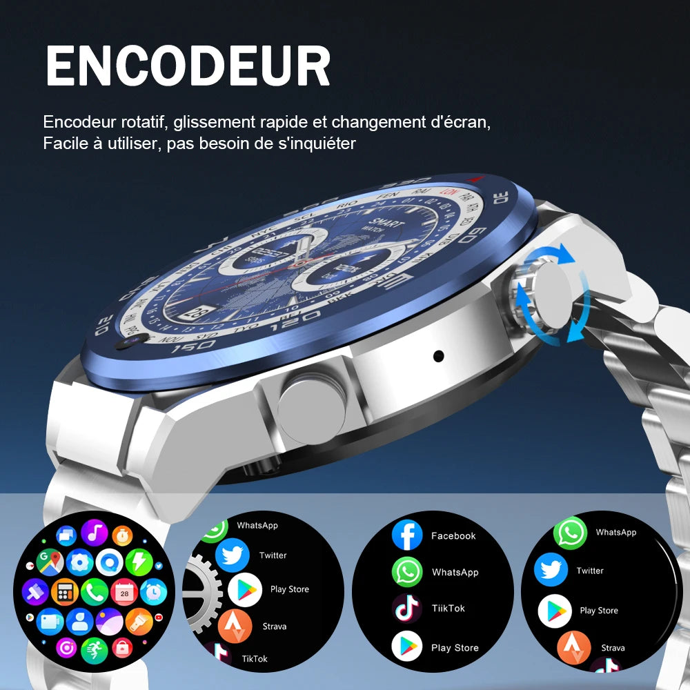 SERVO KOM12 Android OS Watch Smartphone 4G SIM Standby 1.62" Screen 2GB+32GB GPS Play Store WiFi Waterproof Smart Watch Phones