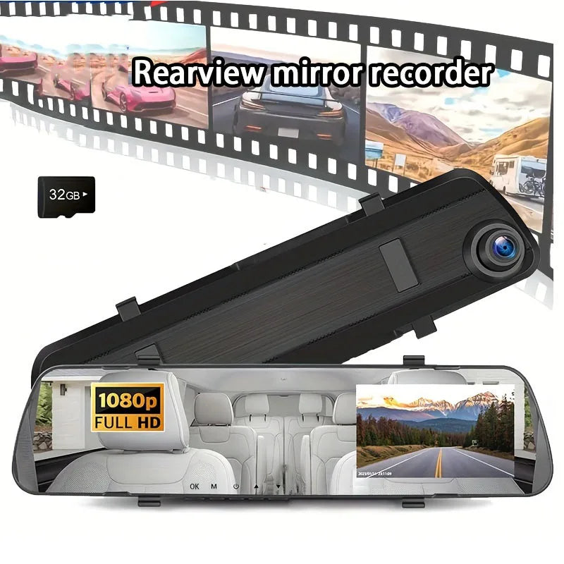 Mirror DVR Car 1080P Video Recorder Front Rear View Camera car recording